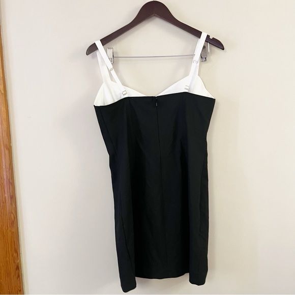 Abercrombie & Fitch Contrast Sweetheart Corset Mini Dress Size Medium NEW Black - Picture 7 of 12